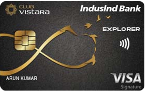 Club Vistara IndusInd Bank Explorer Credit Card