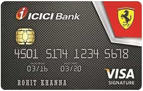 ICICI Bank Ferrari Signature Credit Card