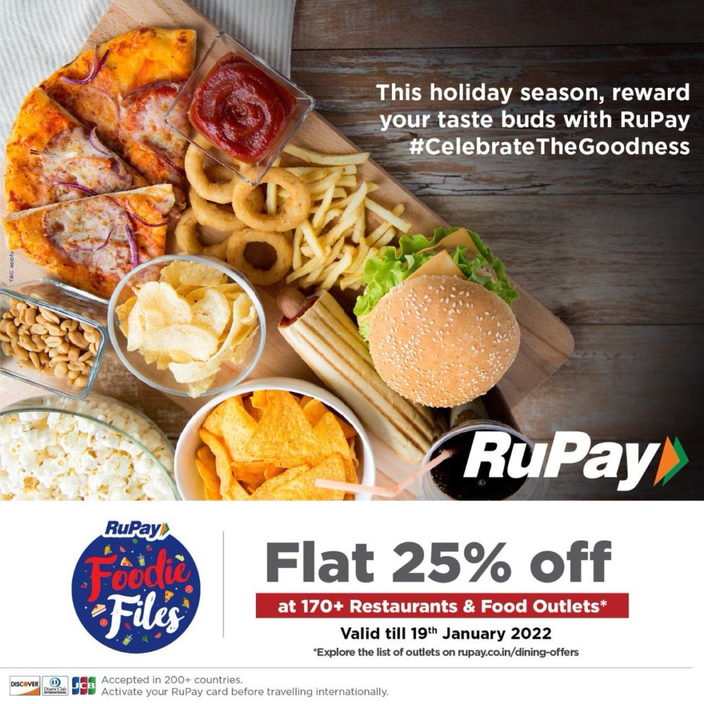 Rupay Credit Card Offers on Dining
