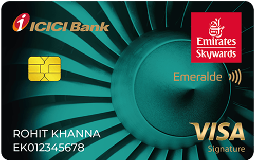 emirates skywards icici emeralde credit card