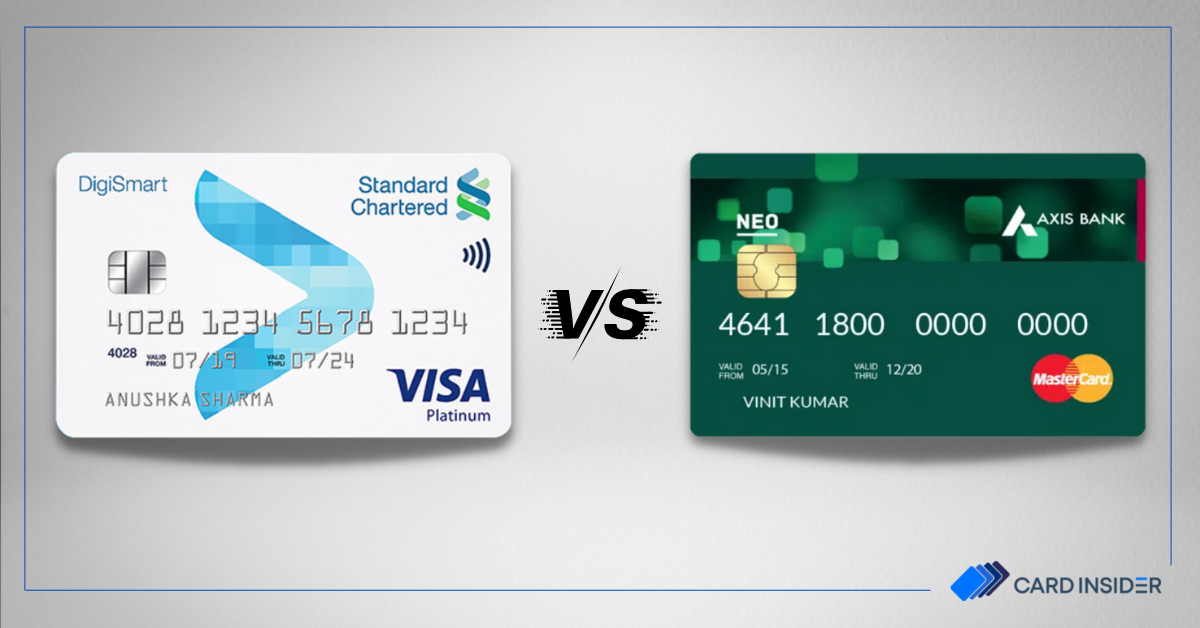 Standard Chartered DigiSmart Vs Axis Bank Neo Credit Card