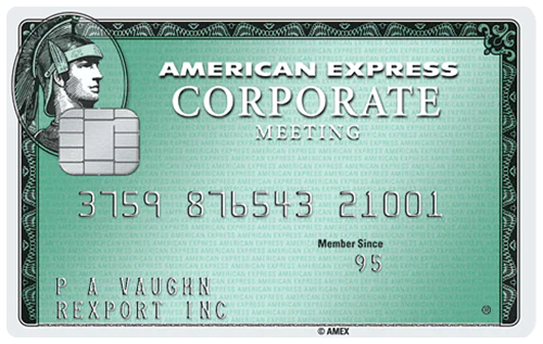 American Express Corporate Meeting Card