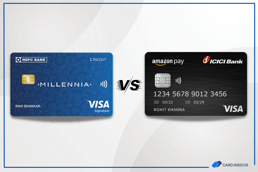 HDFC Bank Millennia Credit Card Vs Amazon Pay ICICI Bank Credit Card