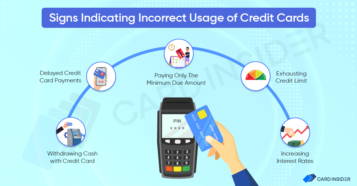Signs of Incorrect Usage of Credit Cards