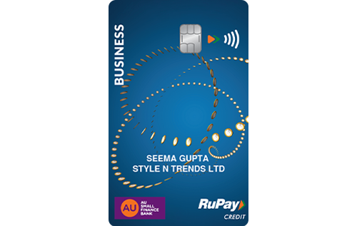 AU Bank Business Cashback Rupay Credit Card