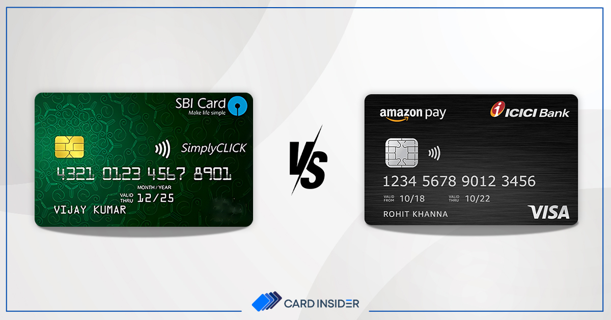 SBI SimplyCLICK Credit Card Vs Amazon Pay ICICI Bank Credit Card Post