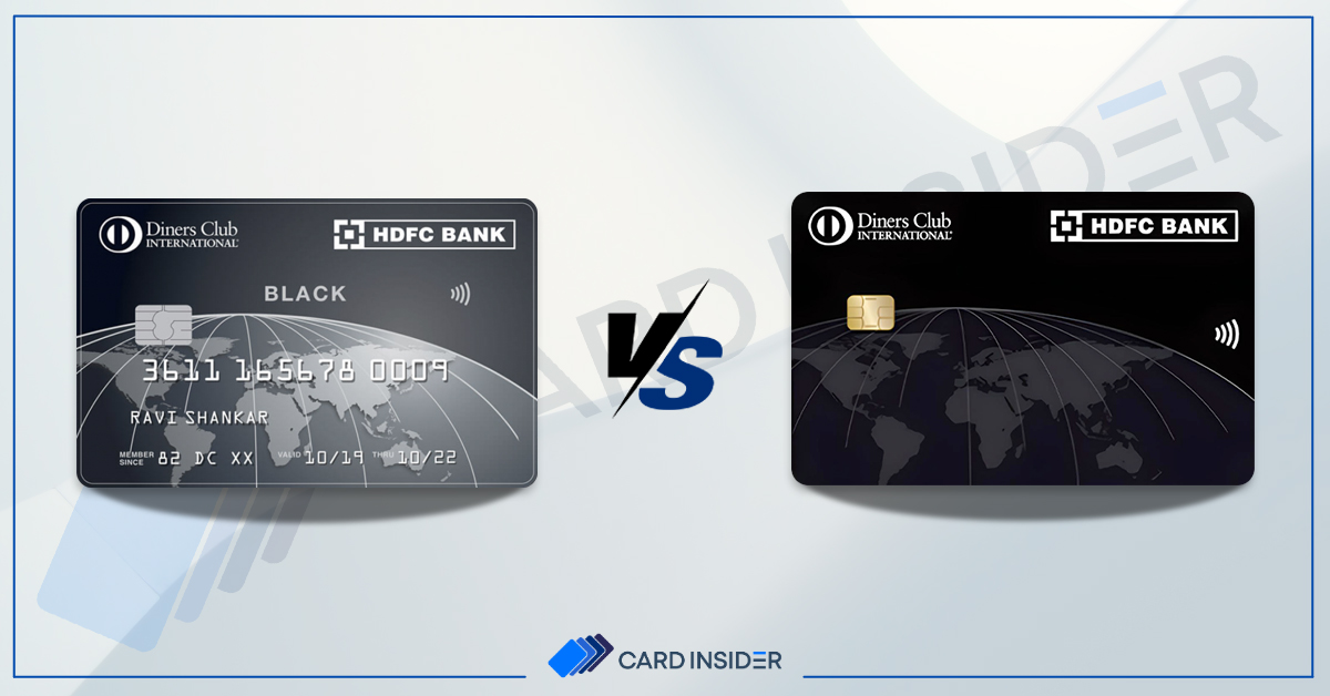 HDFC Bank Diners Club Black VS Diners Club Black Metal Edition Credit Card Post
