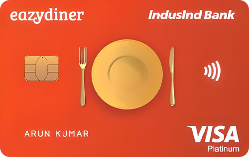 EazyDiner IndusInd Platinum Credit Card class=